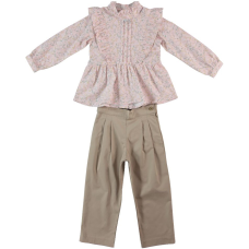 Комплект блузка і штани 22607PINK Monna Rosa Турція 5-6(р)