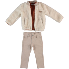 Комплект куртка, світшот,  штани 22623BEIGE Monna Rosa Турція 3-4(р)