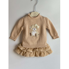 Комплект сарафан і светр 8045 beige Nipperland Турція 6-9 m(р)