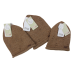 Шапка 6701 brown Nipperland Турція 0-6m(р) Шапка 6701 brown Nipperland Турція 0-6m(р)