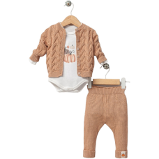 Комплект боді, кофта, штани 8115 mustard Nipperland Турція 0-3 m(р)