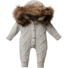 Комбінезон дитячий 8197 grey Nipperland Турція 0-3 m(р)
