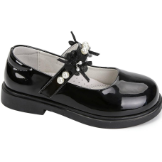 Туфлі дитячі чорні з пелинками ABC3553P Apawwa 35(р)
