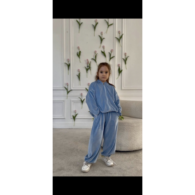 Костюм велюр з фіксаторами рожевий 122(р) Костюм велюр з фіксаторами рожевий 122(р)