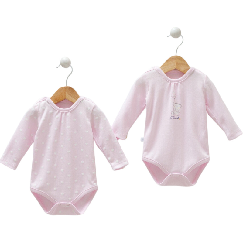 Боді, комплект 2 шт. BK8811 PEMBE Caramell Турція 50-56(р) Боді, комплект 2 шт. BK8811 PEMBE Caramell Турція 50-56(р)