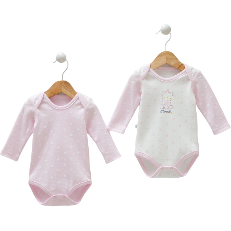 Боді, комплект 2 шт. BK8810 PEMBE Caramell Турція 56-62(р) Боді, комплект 2 шт. BK8810 PEMBE Caramell Турція 56-62(р)